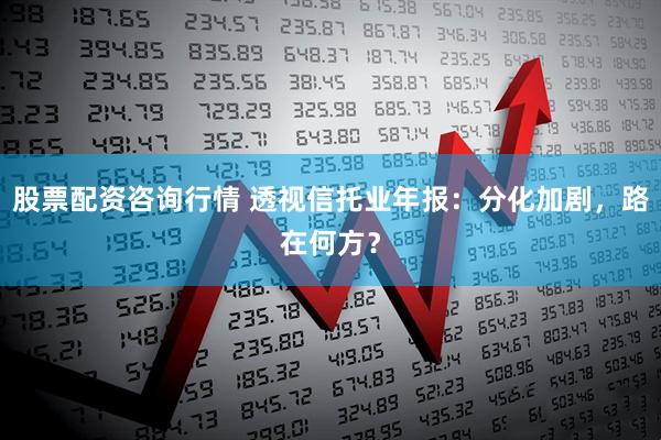 股票配资咨询行情 透视信托业年报：分化加剧，路在何方？